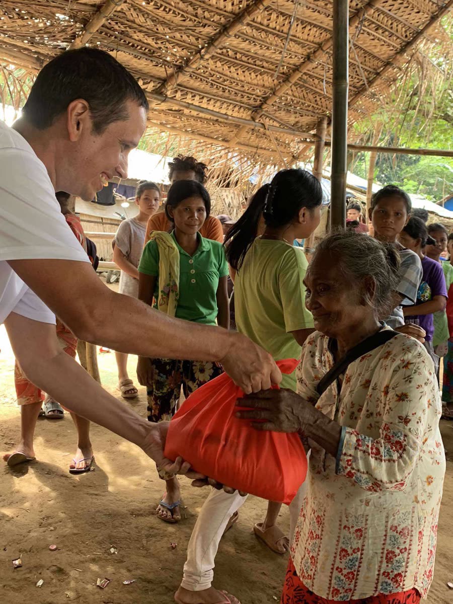 Our founder welcomed during a supply distribution in a Mangyan community, Philippines